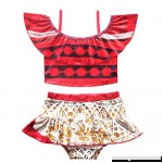 Little litte smile Girls Summer Moana Two-Piece Bikini Sets Red 2-8t Red B07BVKQBQD